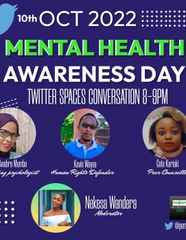 MENTAL HEALTH AWARENESS DAY: Group Therapy and Twitter Spaces Conversation